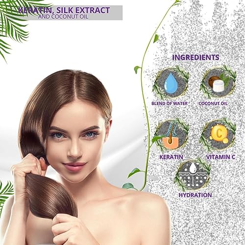 Inova Professional Silk Keratin Shampoo & Conditioner Set – Sulfate-Free, Color-Safe (27 oz)
