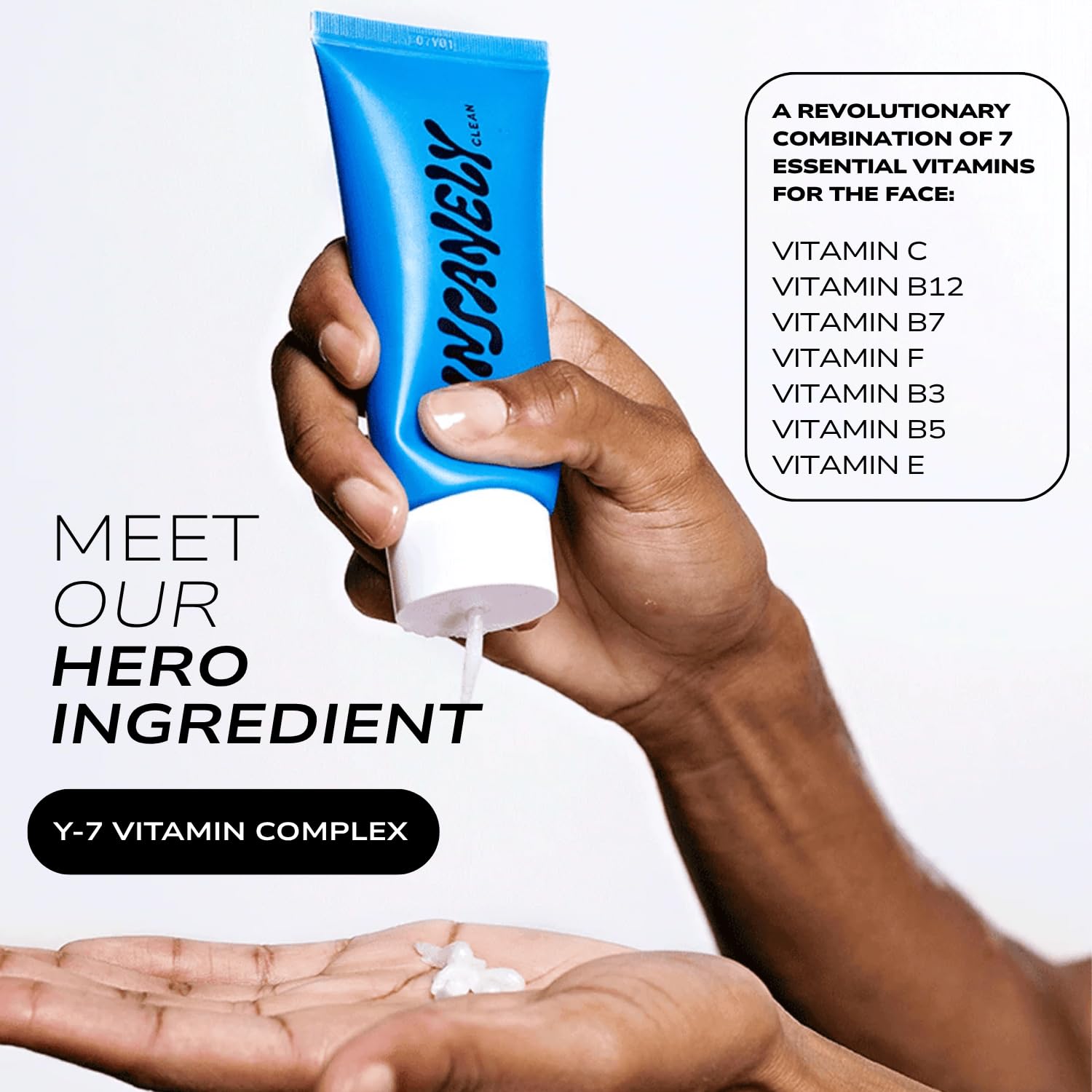 Insanely Clean Day N Nite Face Wash for Men – Hydrating Foaming Cleanser (3.3 oz) – Vegan & Dermatologist-Tested