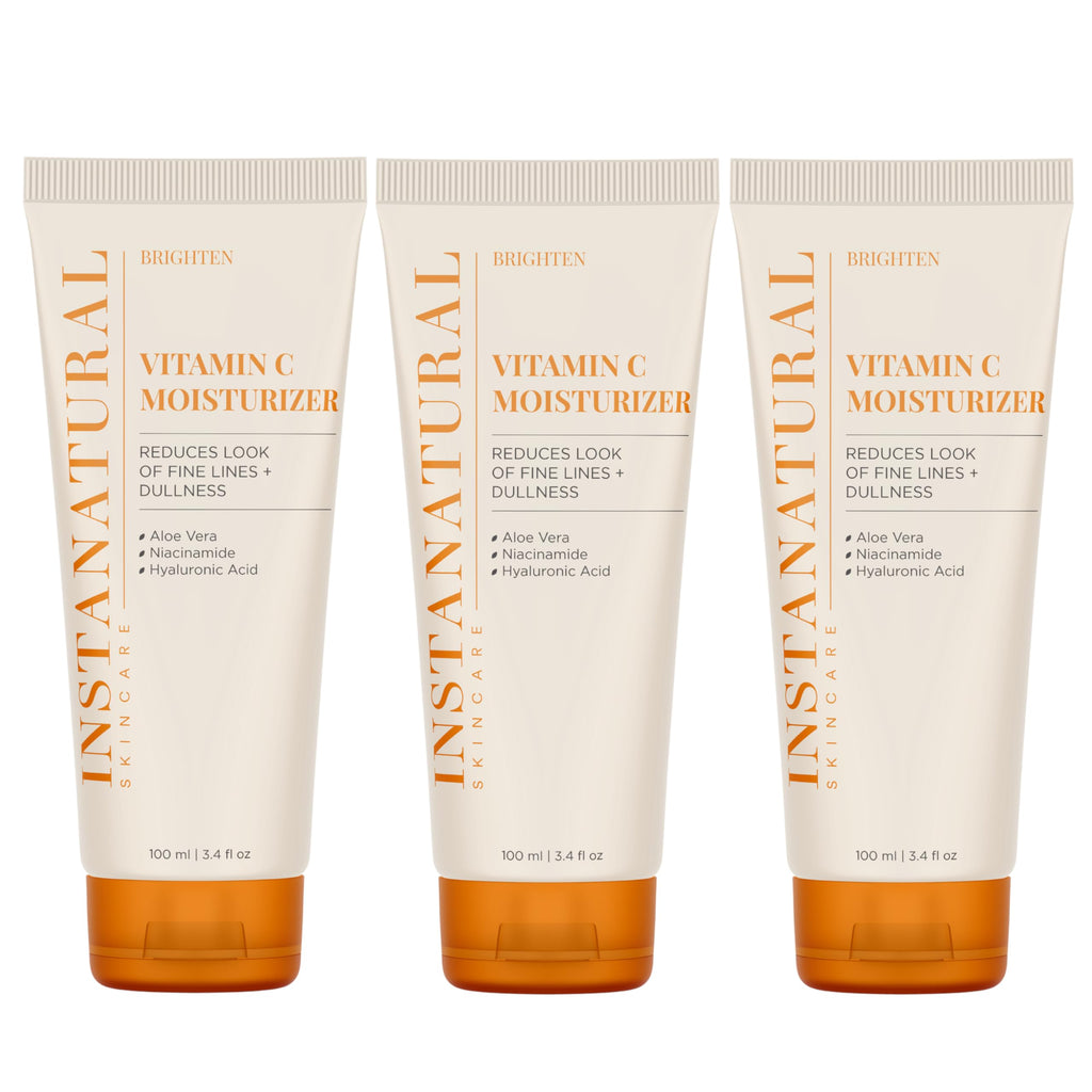 InstaNatural Vitamin C Moisturizer – Hydrating Face Cream to Reduce Fine Lines (3 x 3.4 oz)