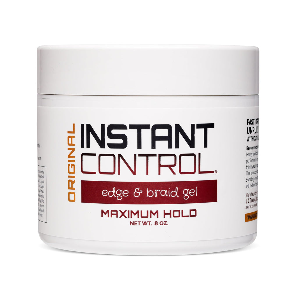 Instant Control Edge & Braid Gel Original (8 oz) – Water-Soluble Edge & Braid Hold