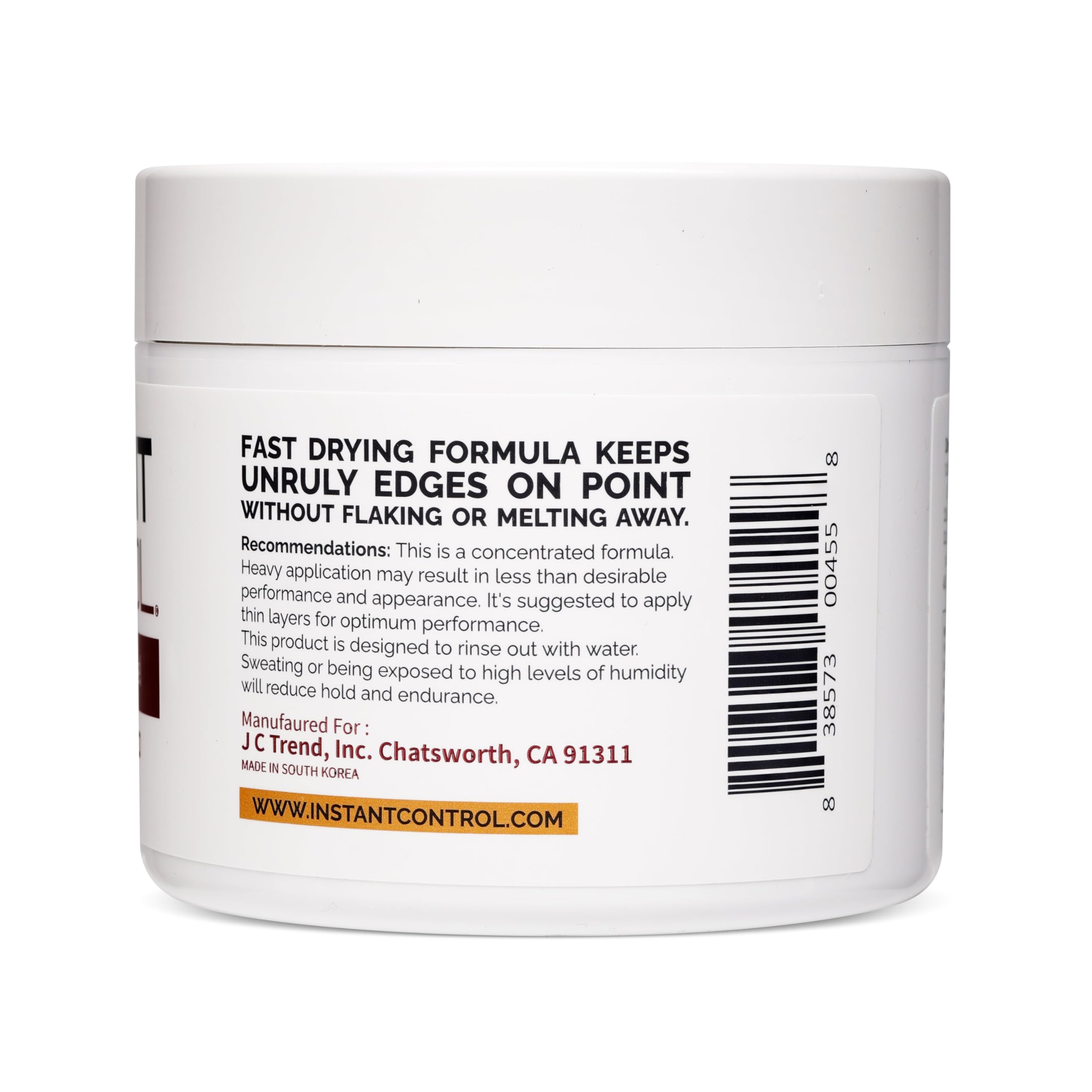 Instant Control Edge & Braid Gel Original (8 oz) – Water-Soluble Edge & Braid Hold