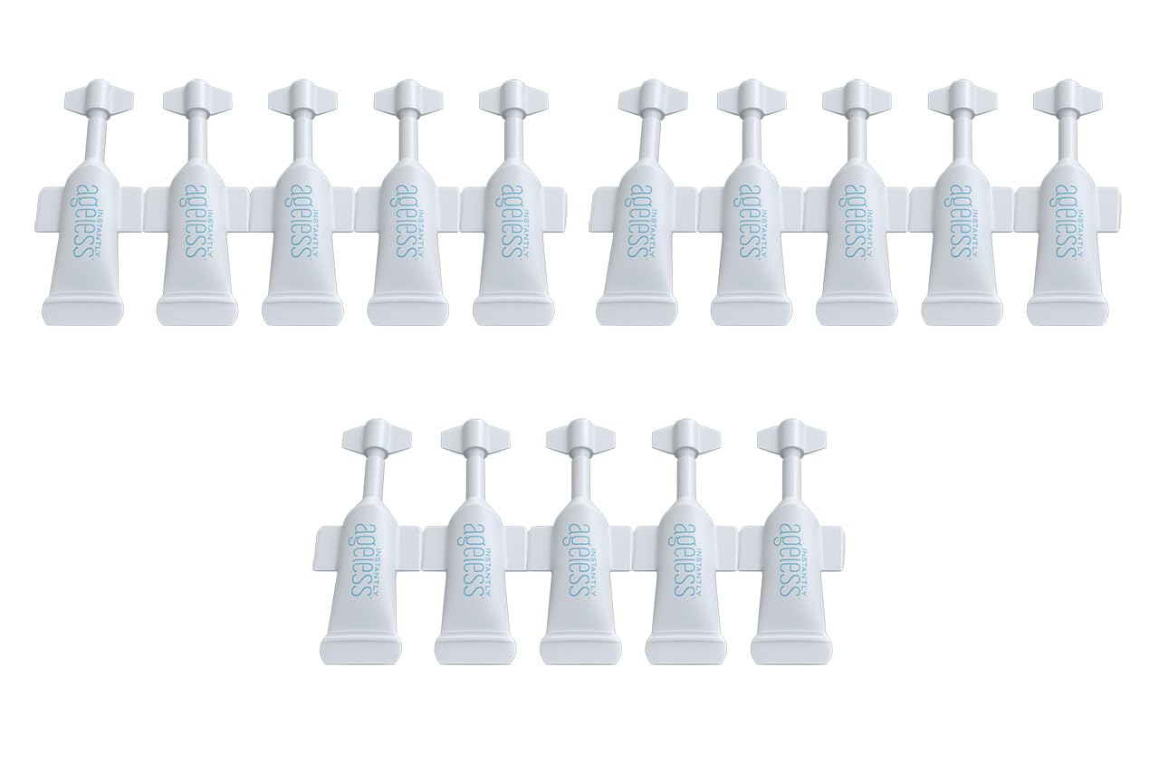 Instantly Ageless - Instant Face Lift Cream for Puffy Eyes, Dark Circles & Wrinkles (15 Vials)