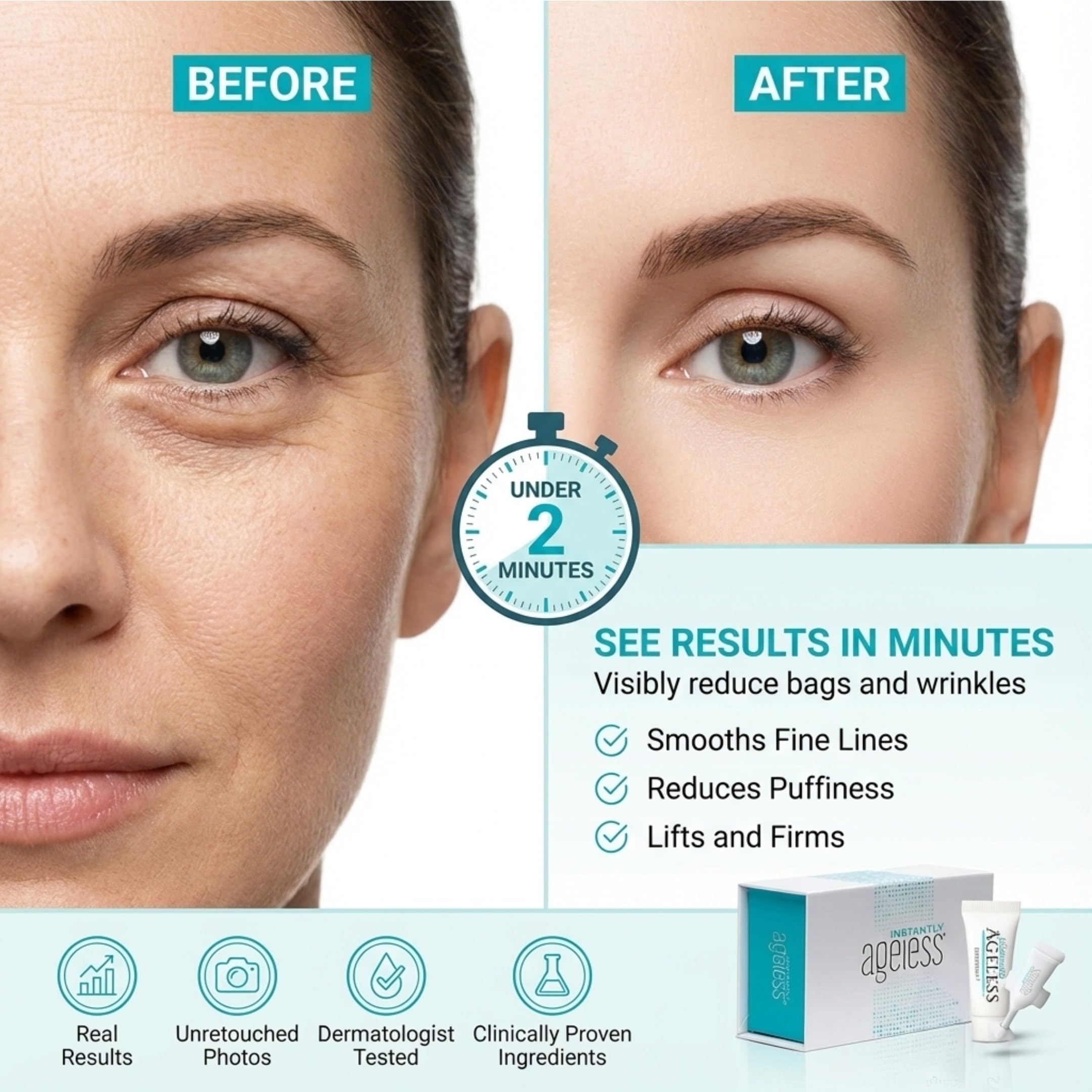 Instantly Ageless Duo Lift Bundle – Facelift in a Box + Collagen Moisturizer