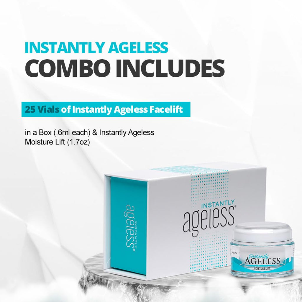Instantly Ageless Duo Lift Bundle – Facelift in a Box + Collagen Moisturizer