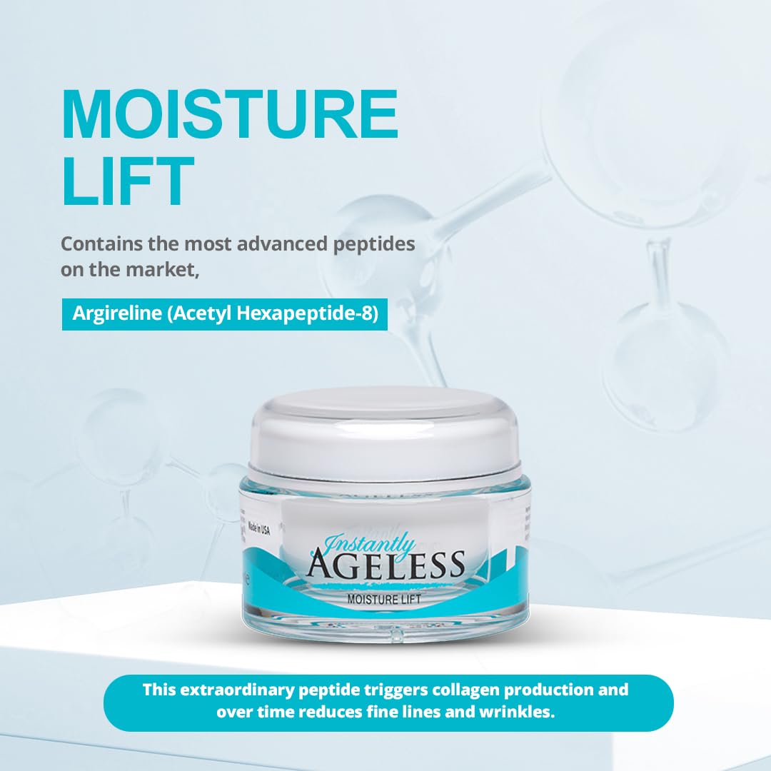 Instantly Ageless Moisture Lift – Argireline Peptide Face Moisturizer, 1.7 oz
