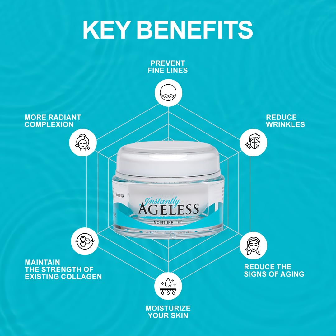 Instantly Ageless Moisture Lift – Argireline Peptide Face Moisturizer, 1.7 oz