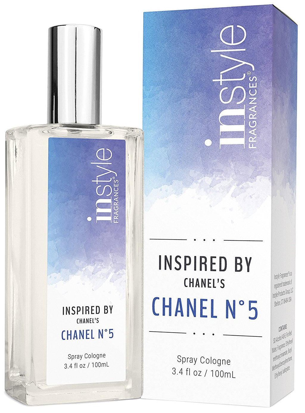 InStyle Fragrances – Chanel No. 5 Inspired Women’s EDT, Clean & Vegan, 3.4 fl oz