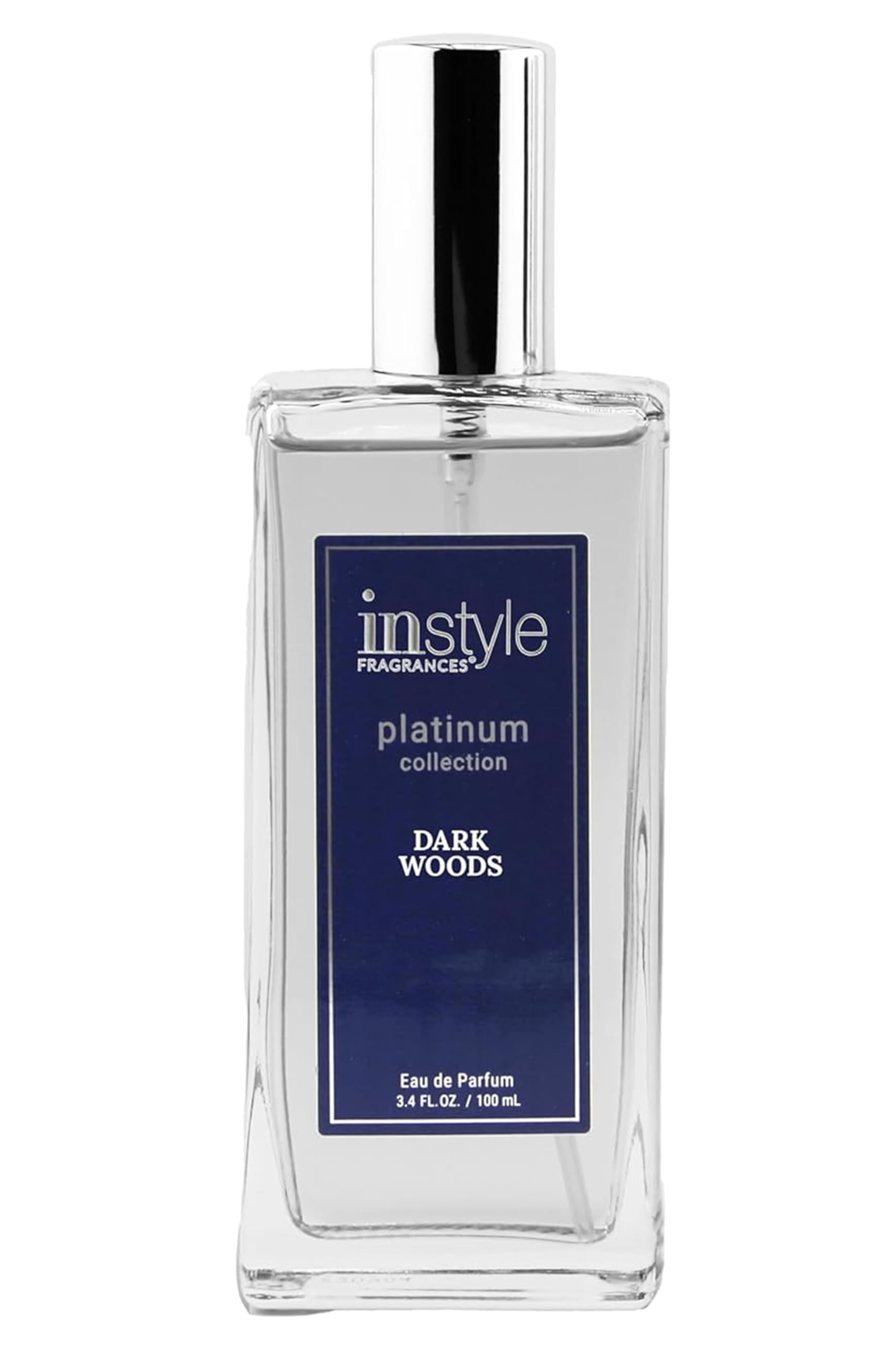 InStyle Fragrances Platinum Collection Dark Woods – Unisex EDP, Clean & Vegan, 3.4 fl oz