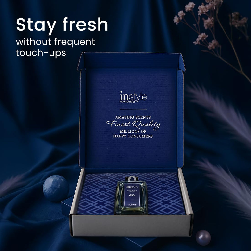 InStyle Fragrances Platinum Collection Dark Woods – Unisex EDP, Clean & Vegan, 3.4 fl oz