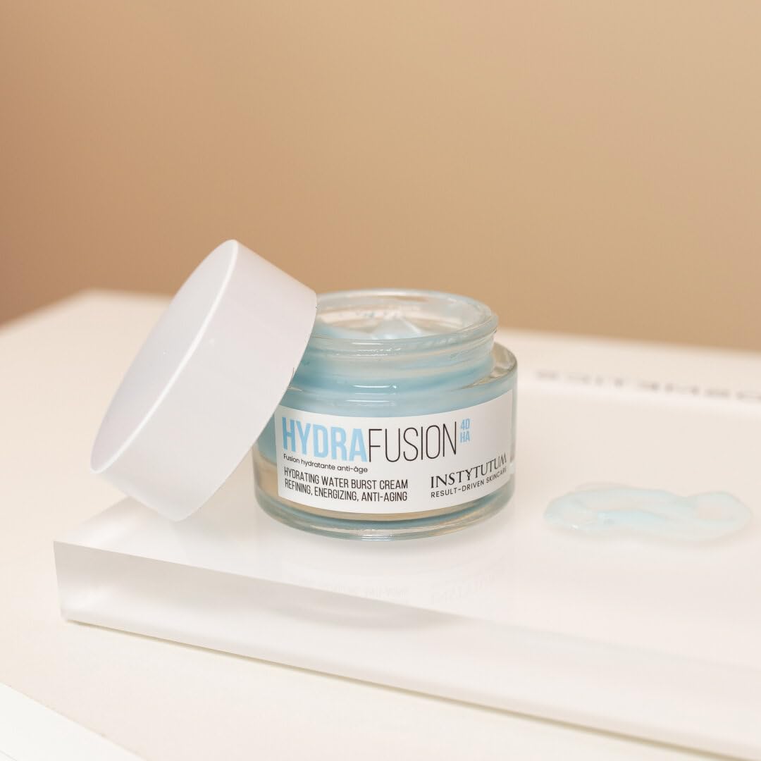 Instytutum HydraFusion 4D HA Water Burst Cream – Deep Hydration with Hyaluronic Acid, Peptides & Vitamin E – 1.7 oz