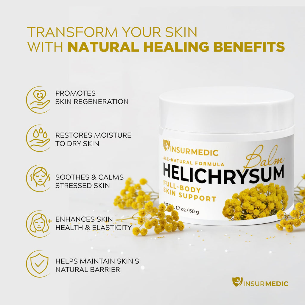 InsurMedic Helichrysum Essential Oil Balm | Full-Body Hydration & Skin Support