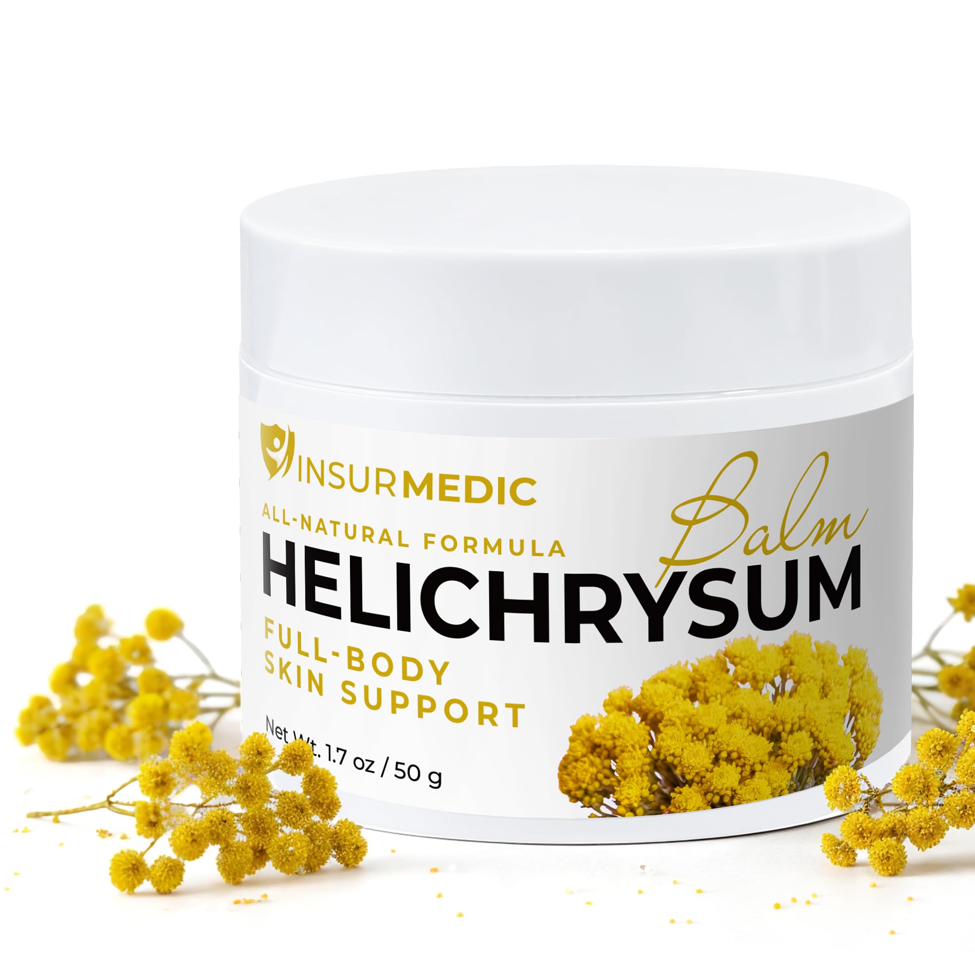 InsurMedic Helichrysum Essential Oil Balm | Full-Body Hydration & Skin Support