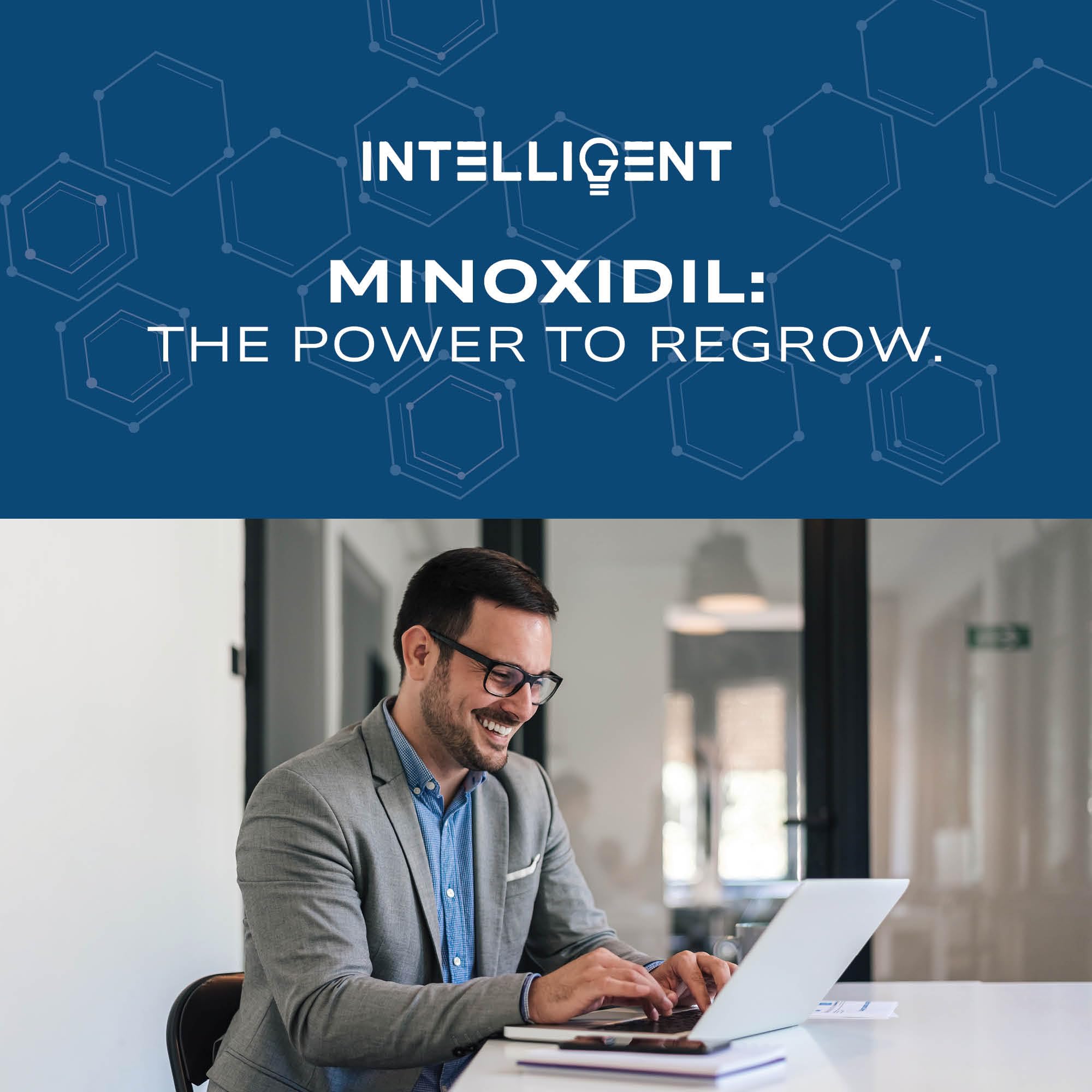 Intelligent Minoxidil | Fast-Drying, No-Grease 5% Topical Hair Regrowth for Men | 2 fl oz