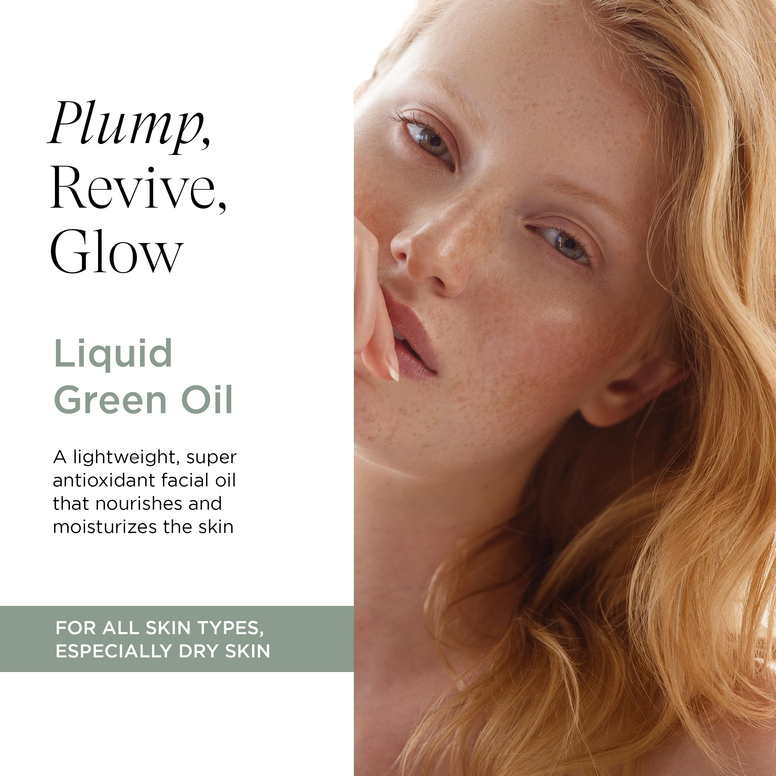 Intelligent Nutrients Liquid Green Face Oil – Lightweight Organic Facial Oil for Hydration