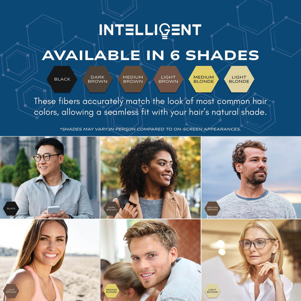 Intelligent Precision Hair-Volumizing Fibers (Light Blonde) | 27.5g | Undetectable Hair Thickening | Intelligent Shop