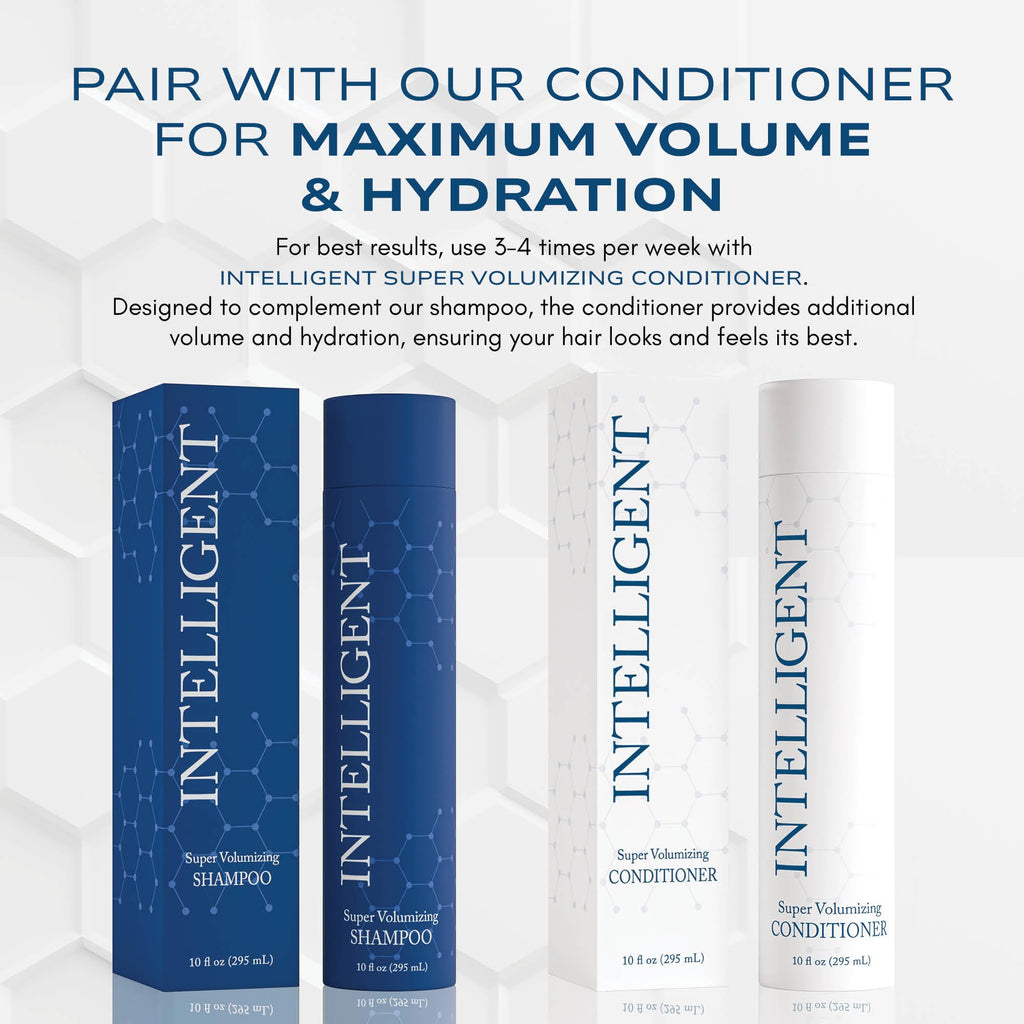 Intelligent Super Volumizing Shampoo – DHT-Inhibiting, Fuller-Looking Hair | 10 fl oz | Intelligent Shop