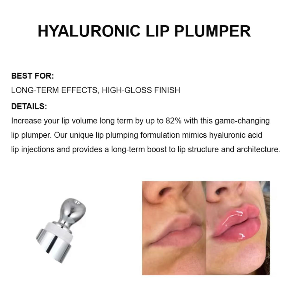Intense Lip Plumper Gloss Crystal Clear – Max Strength Volumizing Lip Gloss (0.7 oz)