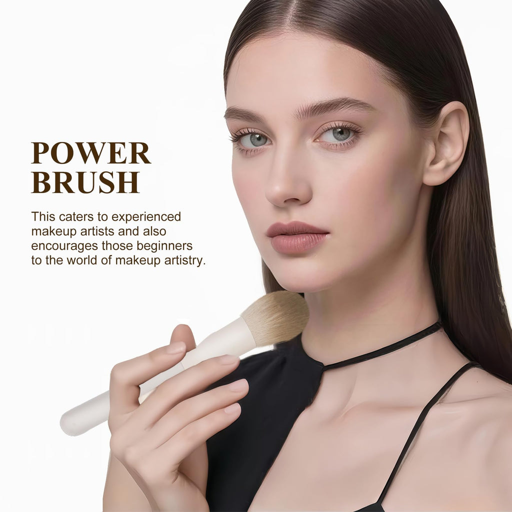 Intercilium Rains 13-Piece Makeup Brush Set – Premium Synthetic Pro Kit Milky B521