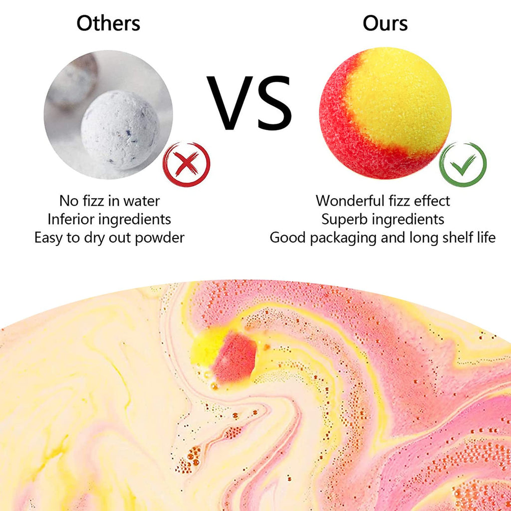 INTEYE Luxury Bath Bombs Gift Set – 54pc, 9 Aromas, Spa-Quality Minerals