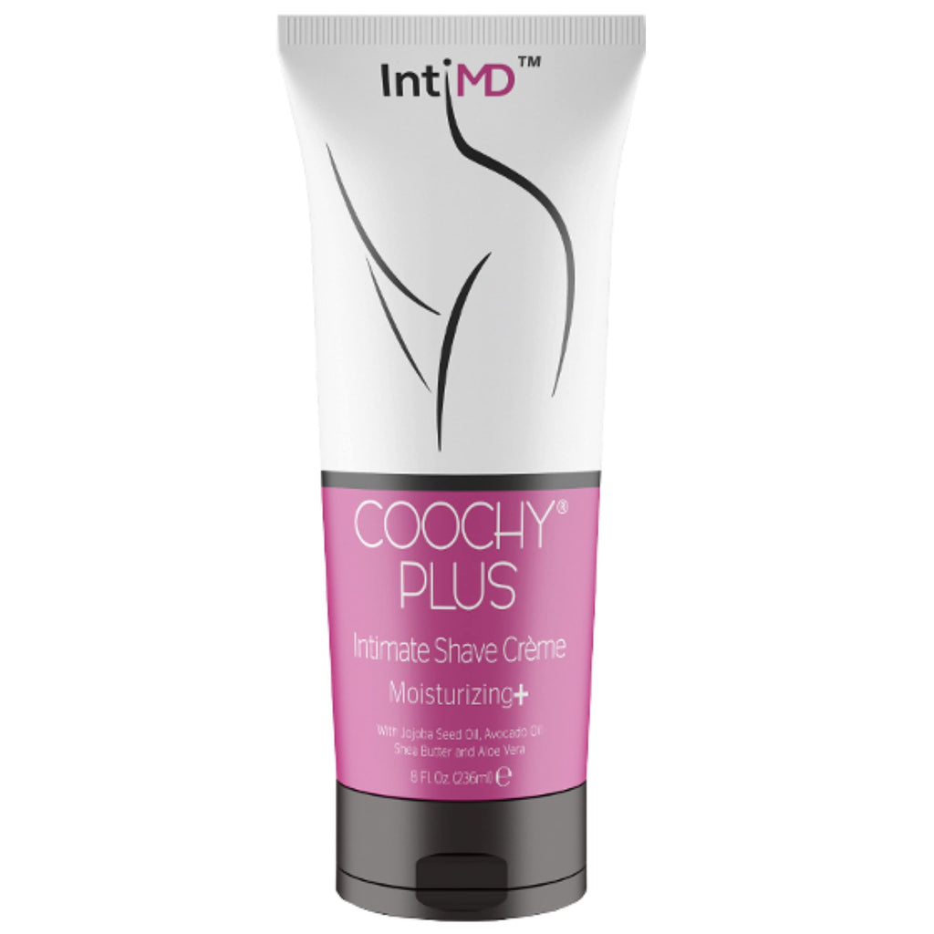 IntiMD COOCHY PLUS Intimate Shave Cream Gel – MOISTURIZING+ for Rash-Free Shaving, 8oz