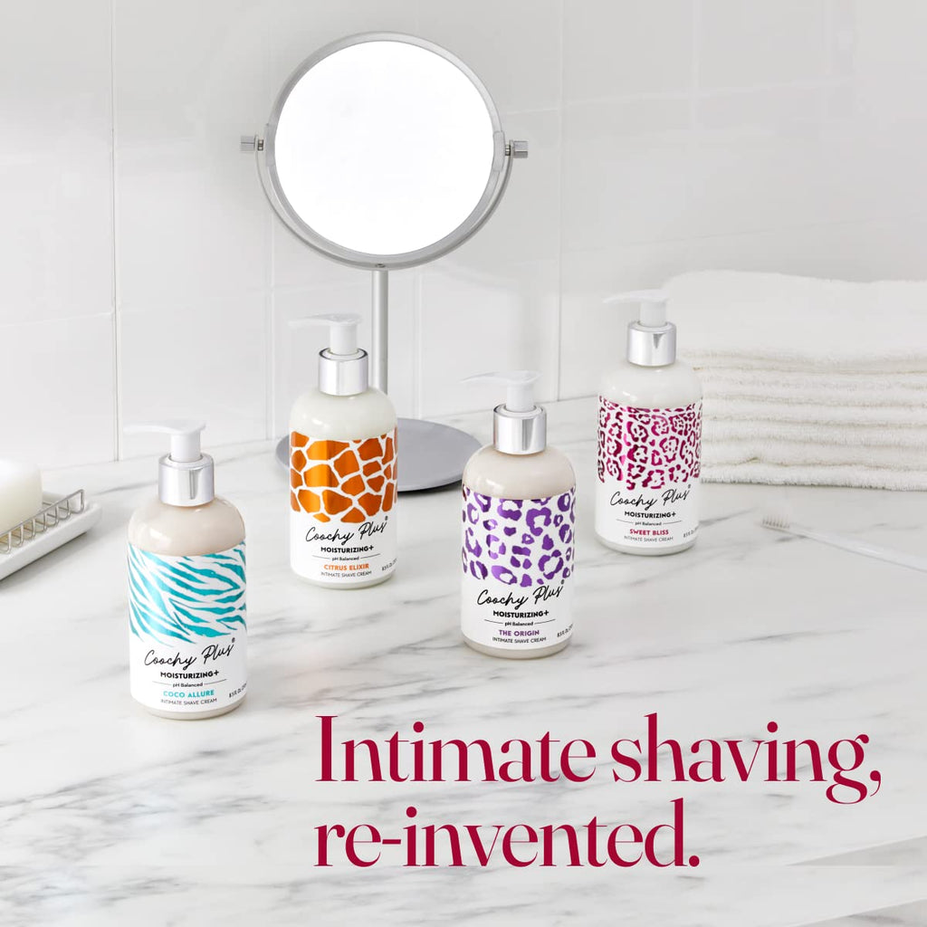 IntiMD Coochy Plus Intimate Shaving Cream – Moisturizing + Sweet Bliss (2 Pack)