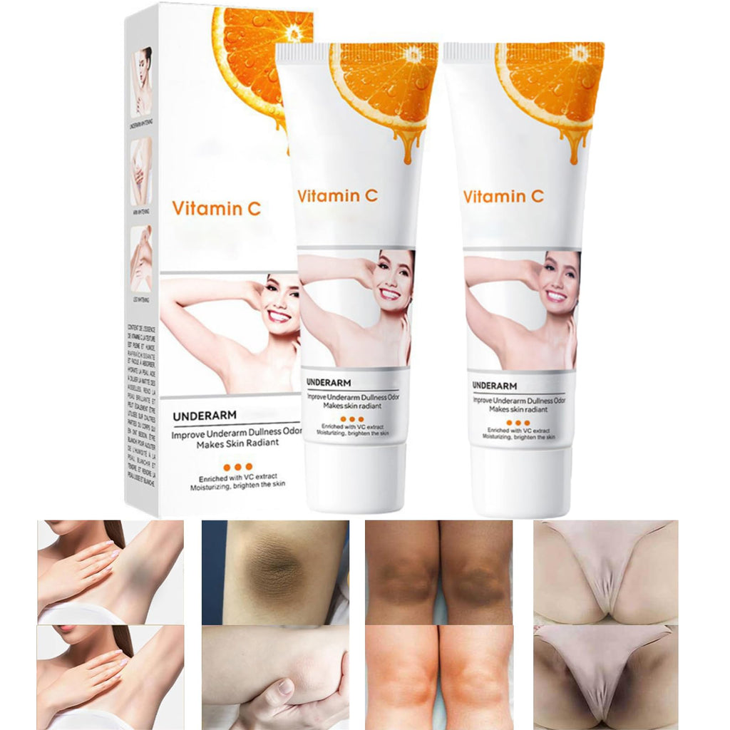 Intimate Lightening Cream for Private Areas, Underarms & Skin - 50ml / 1.77oz (2-Pack)