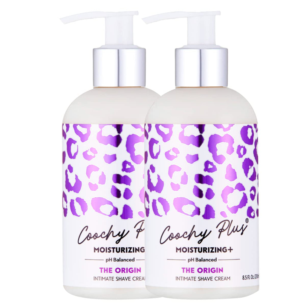IntiMD Coochy Intimate Shaving Cream MOISTURIZING Plus THE ORIGIN – 2 Pack, Rash-Free, Patent-Pending