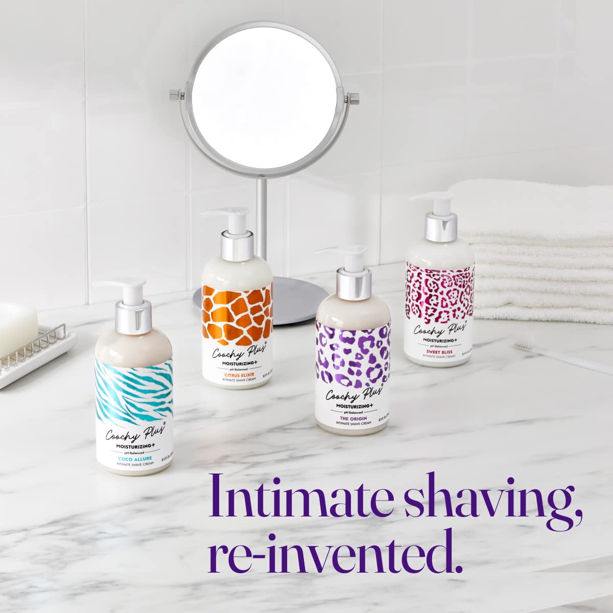 IntiMD Coochy Intimate Shaving Cream MOISTURIZING Plus THE ORIGIN – 2 Pack, Rash-Free, Patent-Pending