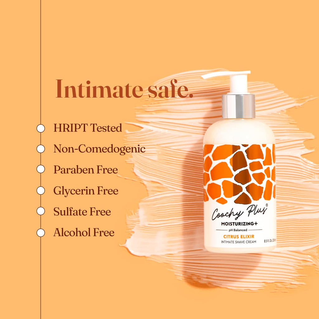 IntiMD Coochy Plus Intimate Shaving Cream Citrus Elixir – Moisturizing Formula, 3 Pack