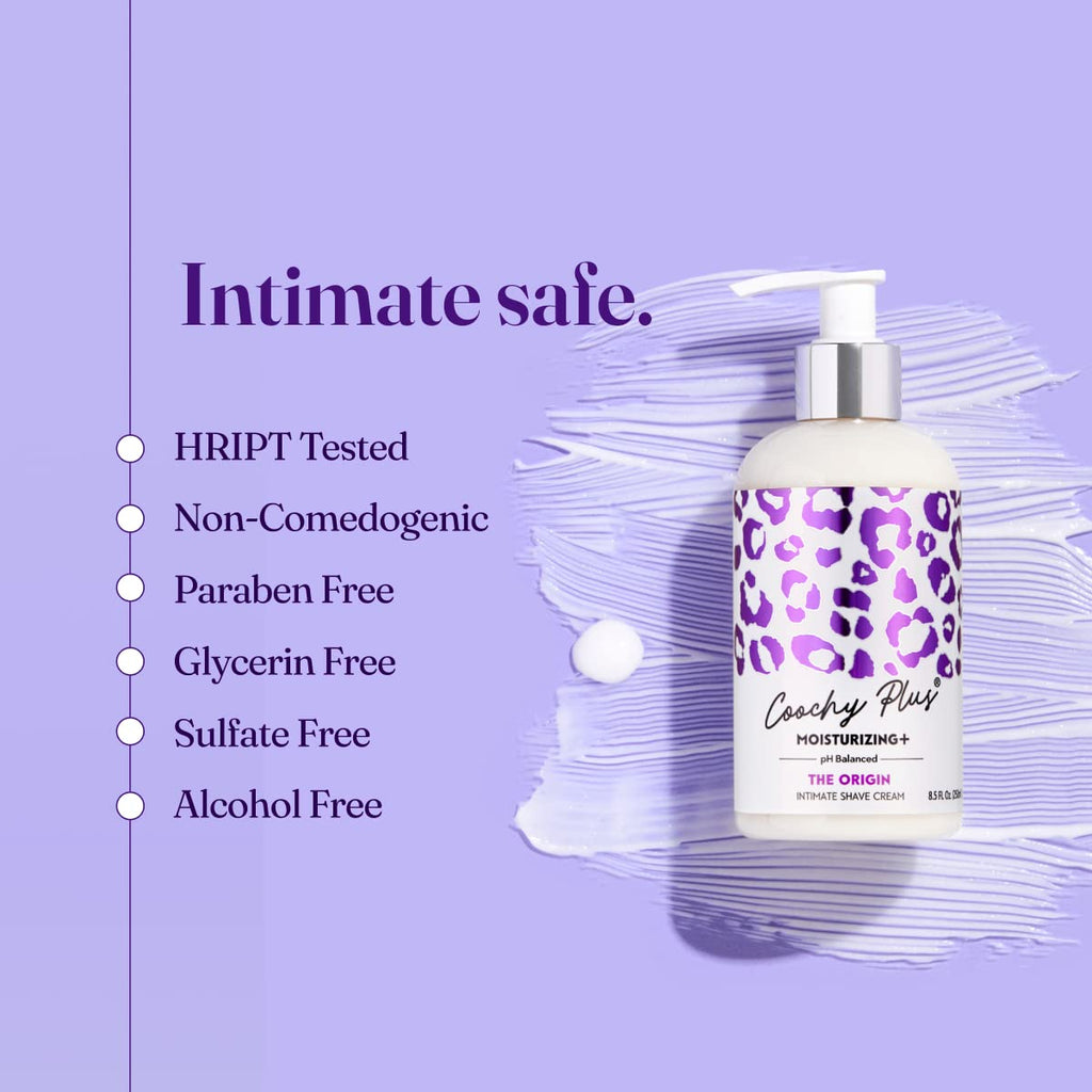 COOCHY PLUS Intimate Shaving Cream MOISTURIZING+ – Rash-Free Formula by IntiMD