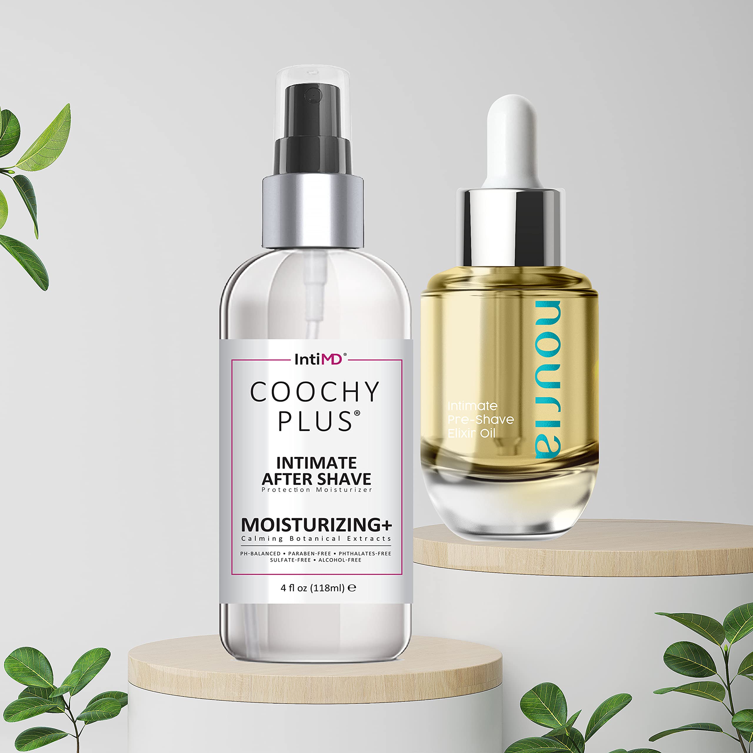 IntiMD Coochy Plus Intimate After Shave Protection Mist + Pre-Shave Elixir Kit