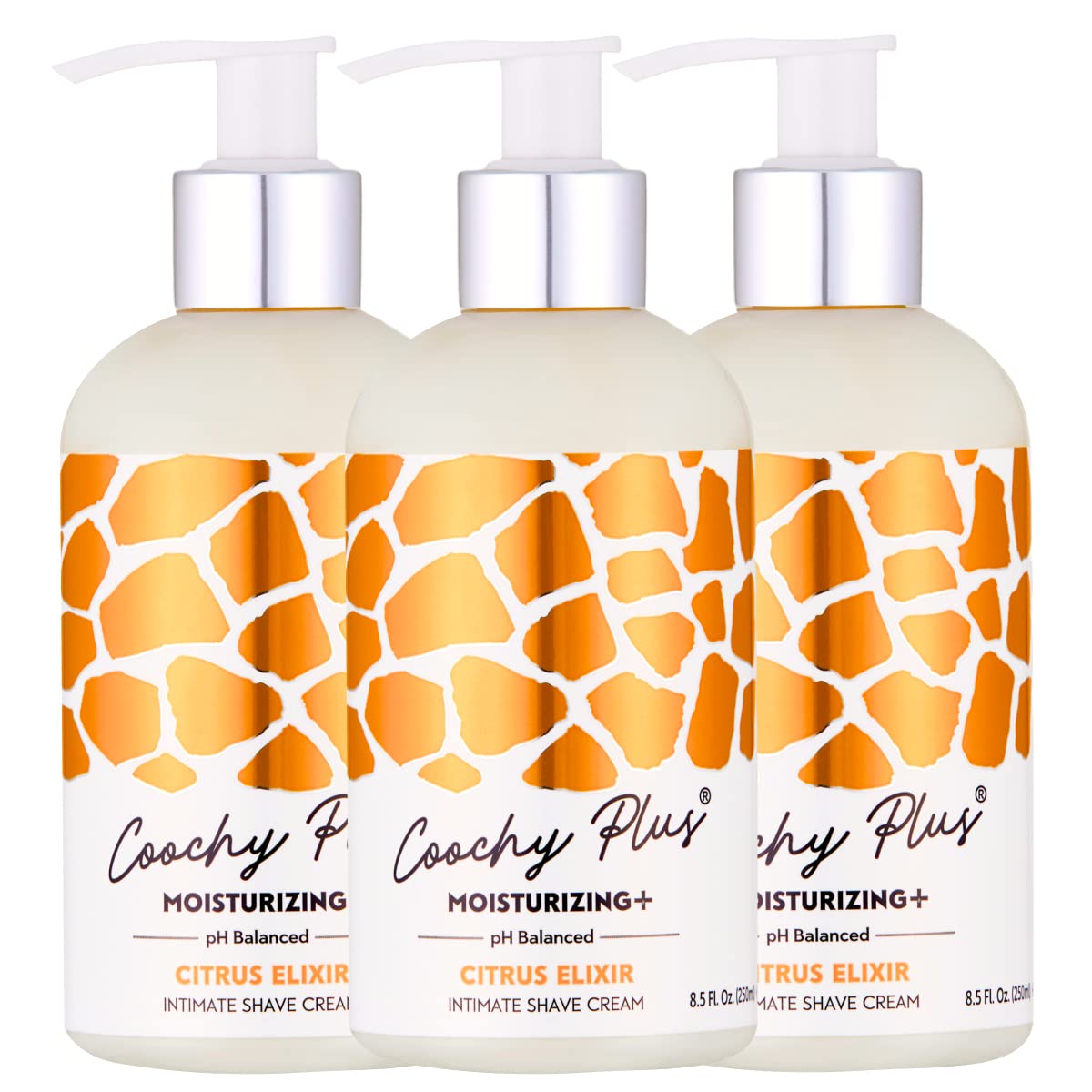 IntiMD Coochy Plus Intimate Shaving Cream Citrus Elixir – Moisturizing Formula, 3 Pack