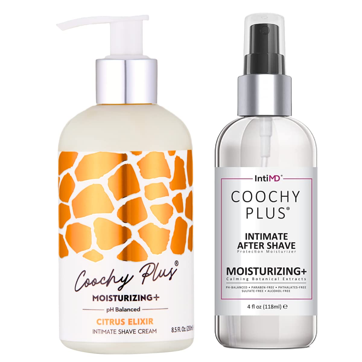 IntiMD Coochy Plus Intimate Shaving Complete Kit – Citrus Elixir & Organic After Shave Moisturizer