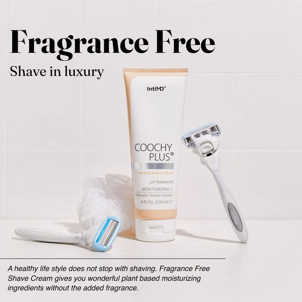 IntiMD Coochy Plus Intimate Shaving Kit – Fragrance-Free, Antioxidant Formula for Razor Burn & Ingrown Hairs