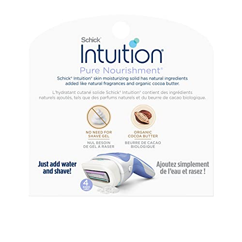INTUITION Schick Intuition Pure Nourishment Razor Refills – 6 Cartridges for Women