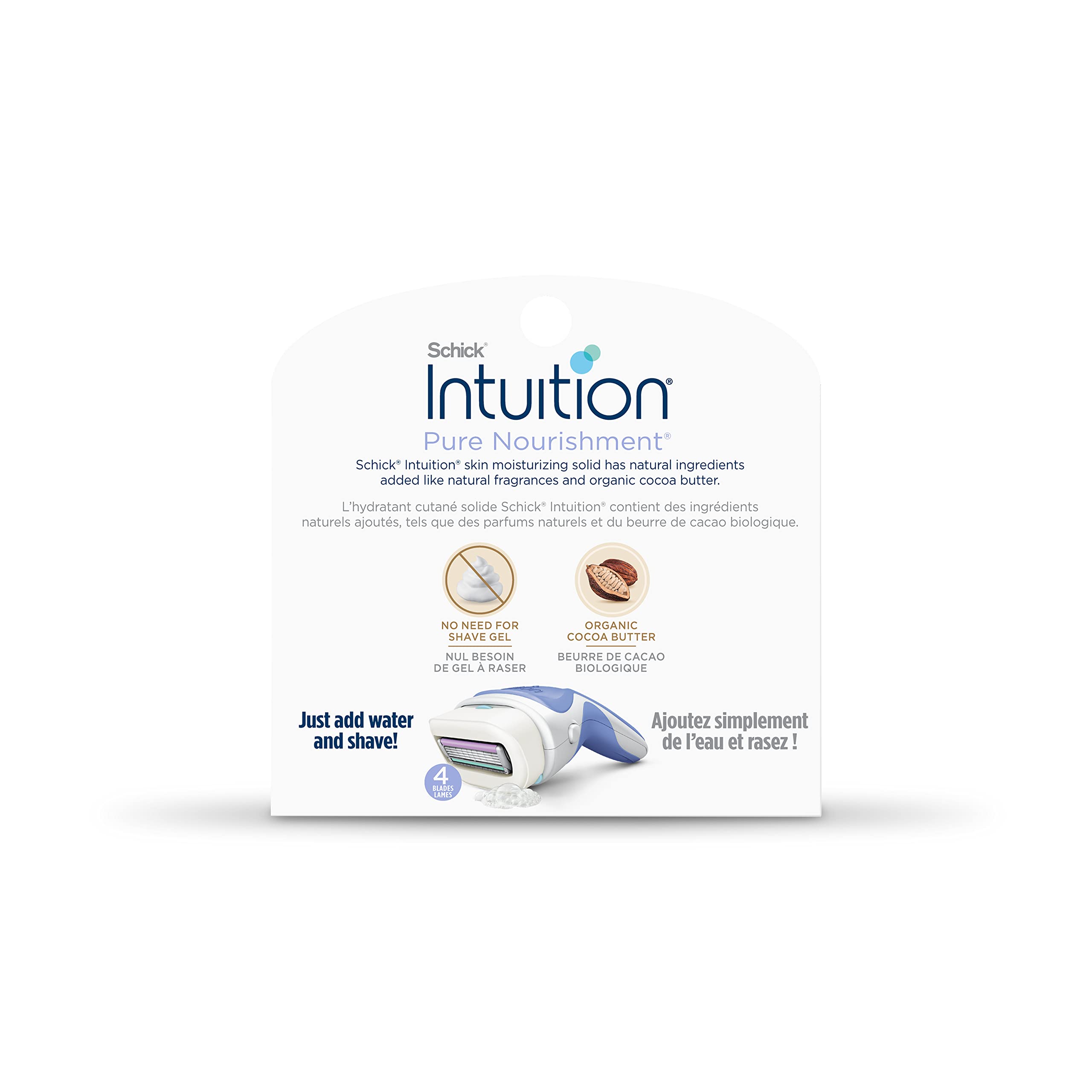 INTUITION Schick Intuition Pure Nourishment Razor Refills – 6 Cartridges for Women