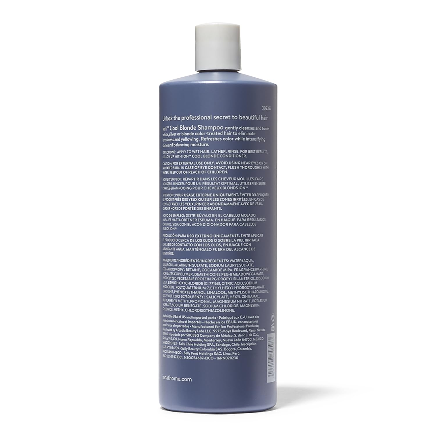 Ion Cool Blonde Shampoo – Tone, Brighten & Moisturize White, Silver & Blonde Hair