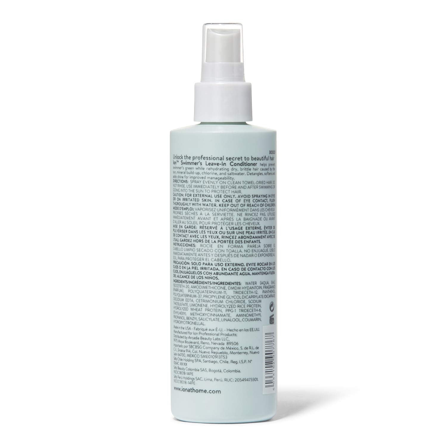 Ion Swimmers Leave-in Conditioner – 8 oz Pack of 2 | Hair Protection for Sun & Water