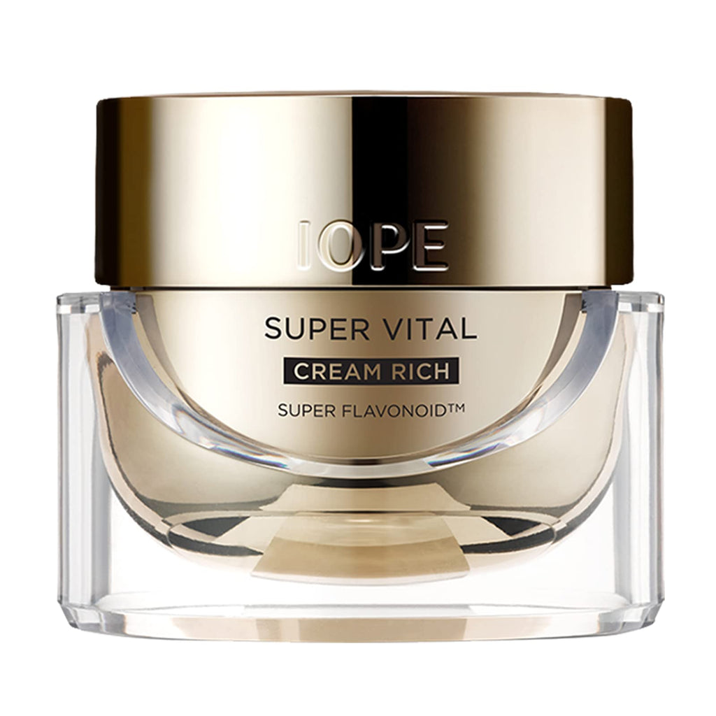 IOPE Super Vital Cream Rich – Total Anti-Aging Moisturizer with BIO-Seletinoid