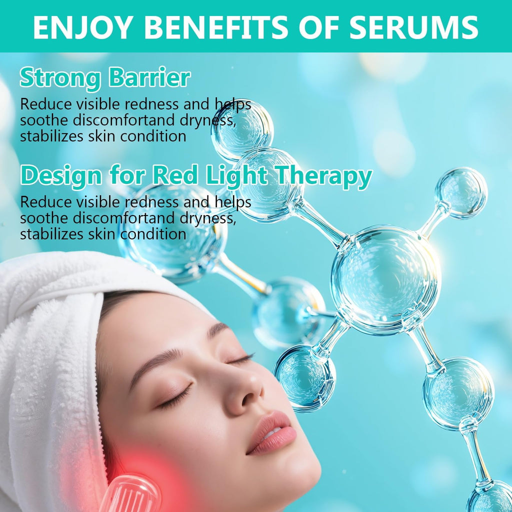 Ipsify Red Light Therapy Activation Serum | Hydrating Facial Serum for Face & Neck | Anti-Aging, 1 oz