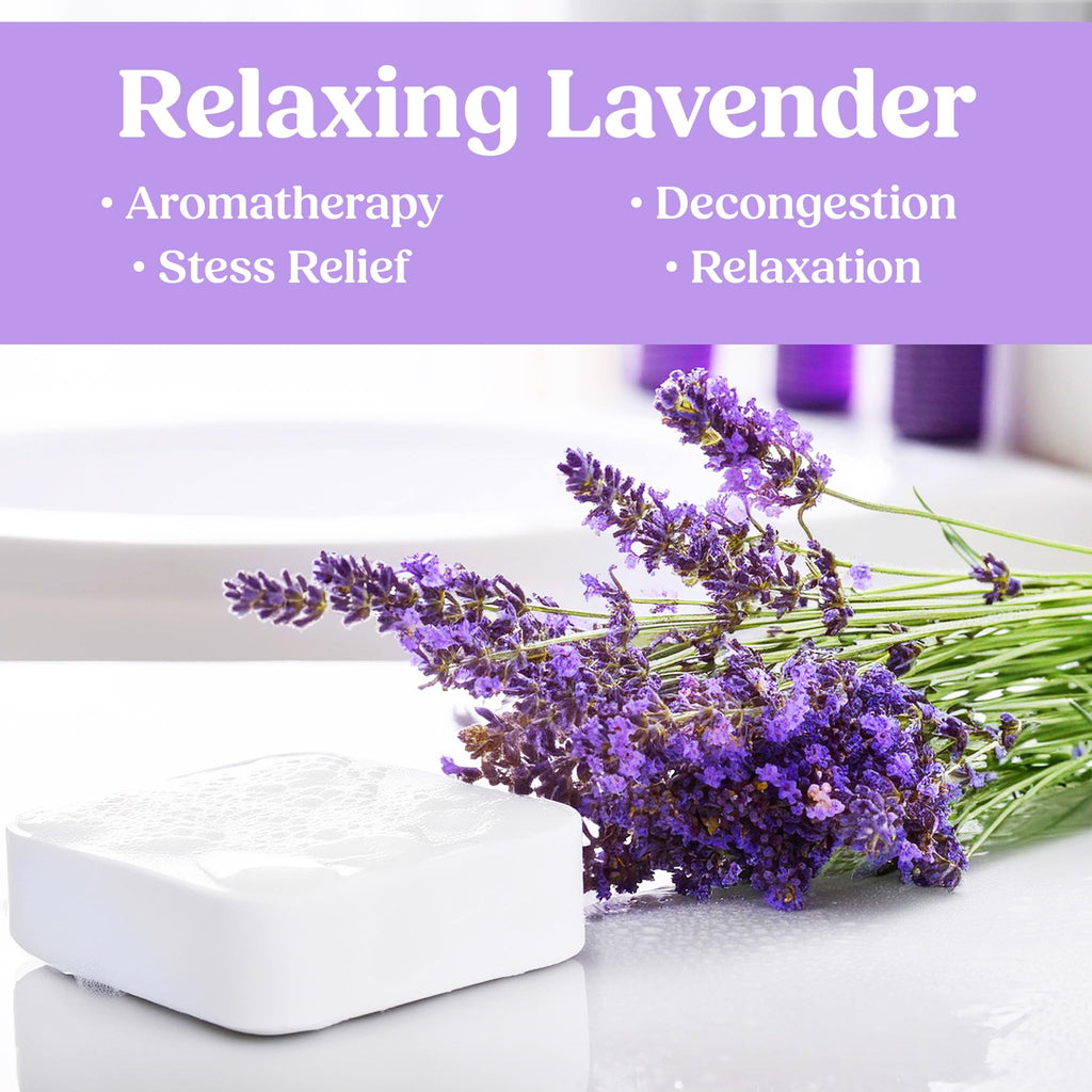 IQNATURAL Lavender Shower Steamers – Organic USA-Made Aromatherapy for Women
