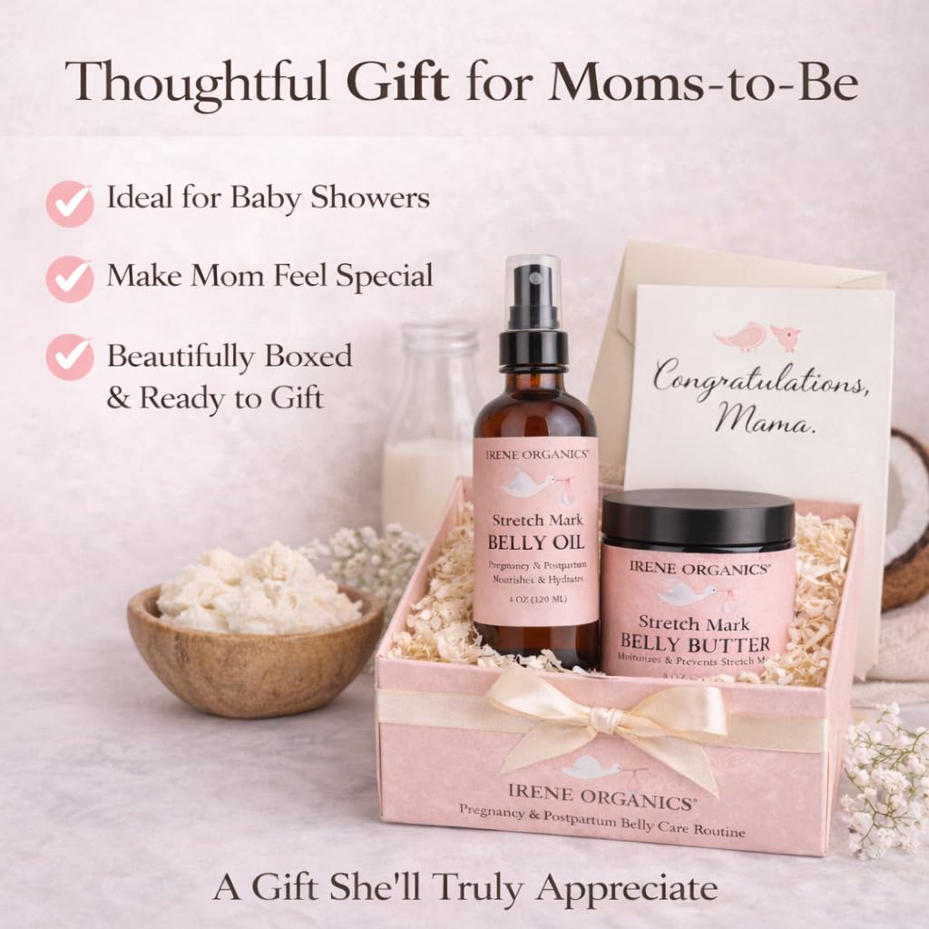 Belly Bundle by Irene Organics — Organic Belly Butter & Oil for Pregnancy