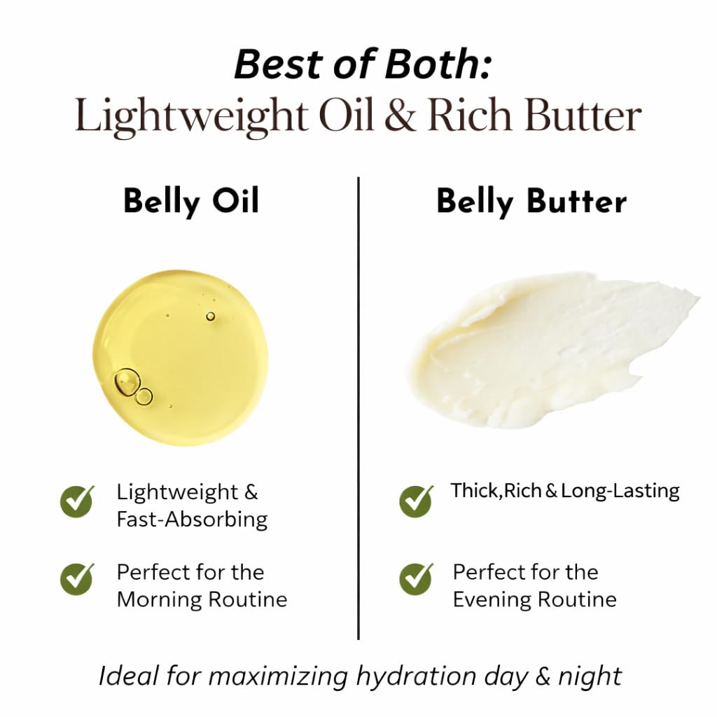 Belly Bundle by Irene Organics — Organic Belly Butter & Oil for Pregnancy