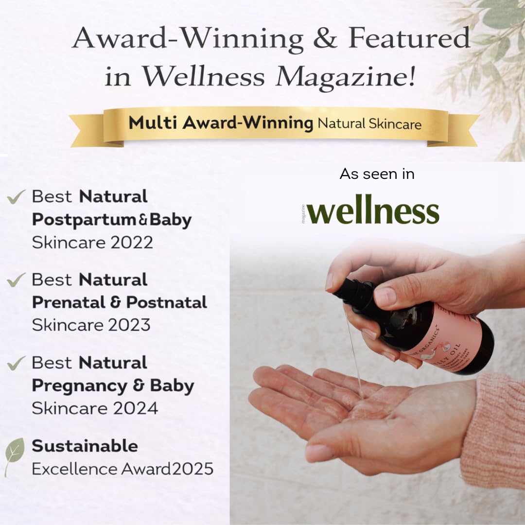Belly Bundle by Irene Organics – Organic Belly Butter & Oil for Pregnancy