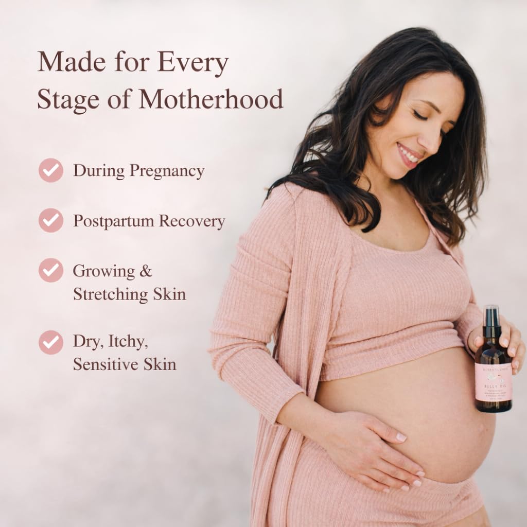 Belly Bundle by Irene Organics – Organic Belly Butter & Oil for Pregnancy