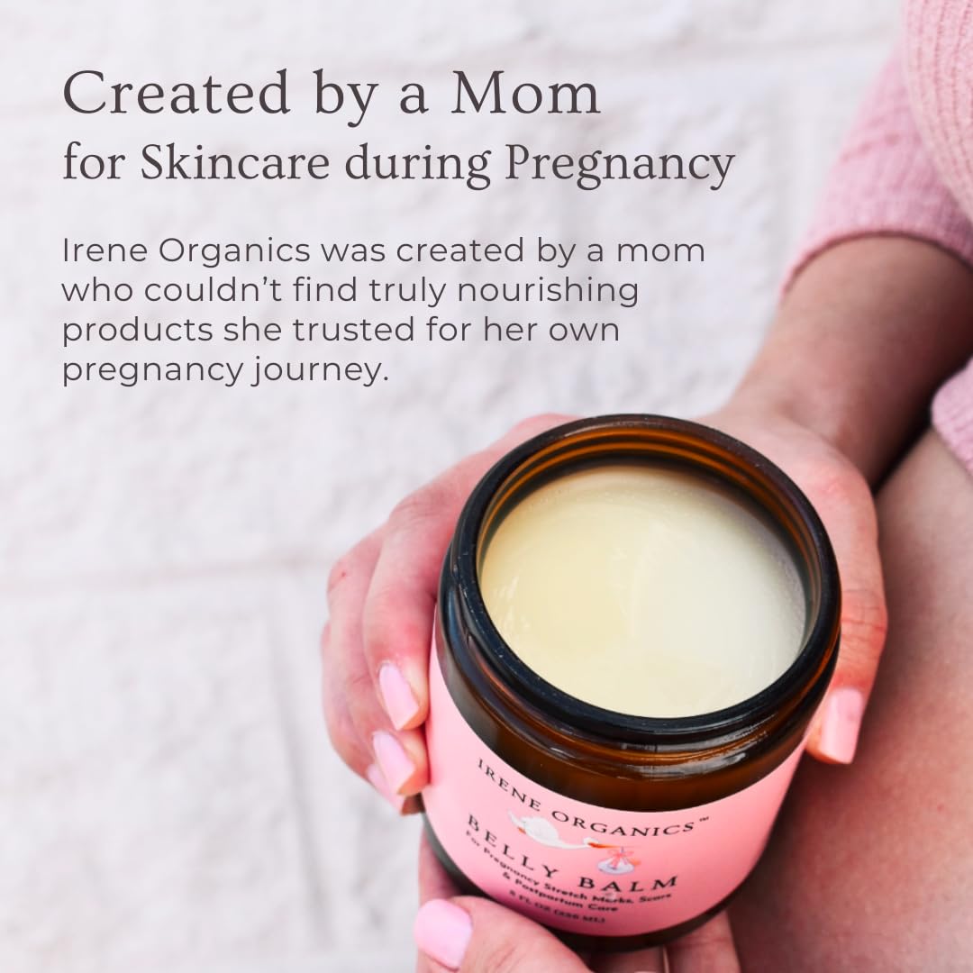 Belly Bundle by Irene Organics – Organic Belly Butter & Oil for Pregnancy