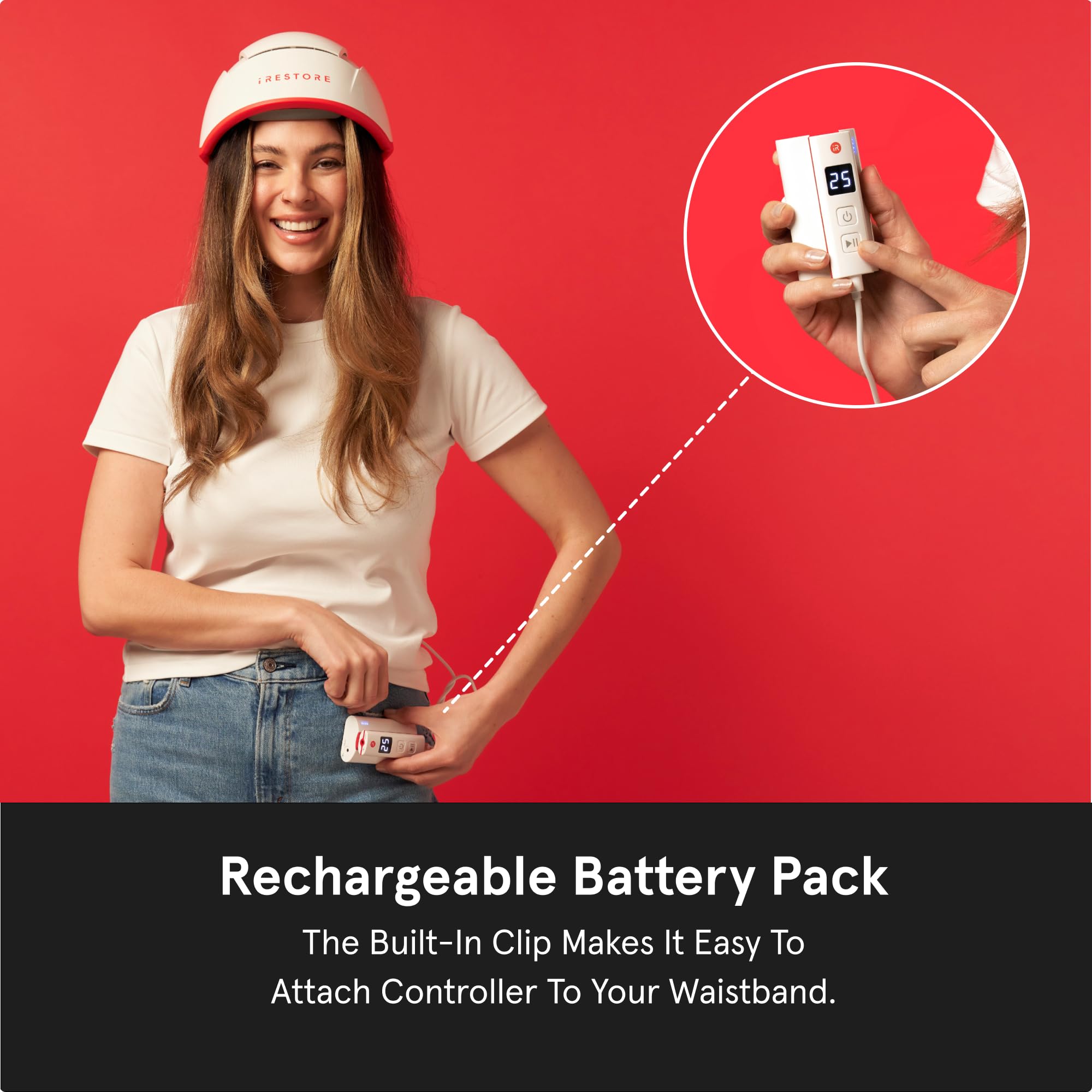 iRestore Rechargeable Battery Pack 5200mAh for Pro & Essential Laser Hair Growth System