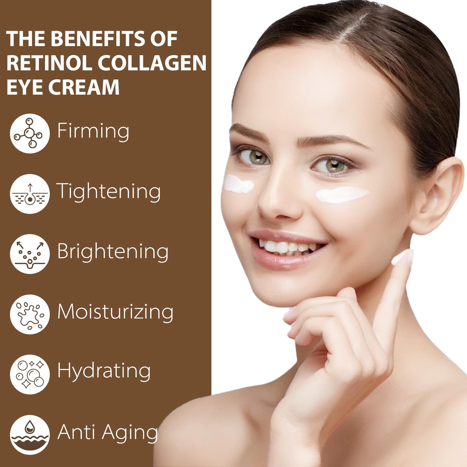 IREV Eye Cream with Retinol & Collagen – Hydrating Avocado, Vitamin C & Caffeine for Dark Circles