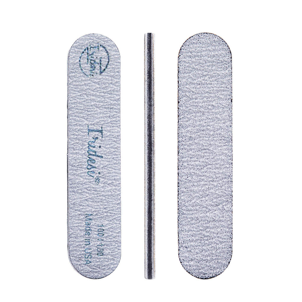 Iridesi Mini Zebra Nail File Set – 100/180 Grit Emery Boards, 3.5 in, 50 Count