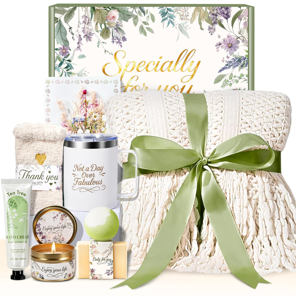 IRINXL Valentines Day Gifts for Her — Spa Care Package Gift Box (Ivory)